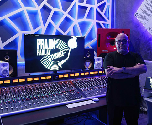 Prajin Parlay Studioz, Home to Latin Mega-Star Peso Pluma, Installs the first Harrison 32Classic Console on the West Coast for its New Tracking Room